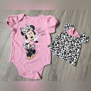 Disney Baby Minnie Mouse Onesie & Hat